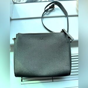 Lo & Sons Pearl Bag in Metallic Gray - Convertible strap - NEVER USED